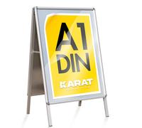 Karat Arrêt-Caisse Stopper Pour Trottoir Publicitaire DIN A1 Support Affiche