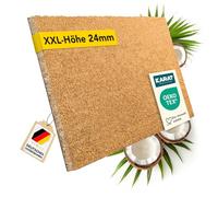 KARAT Paillasson pour extérieur et intérieur - 85 x 100 cm - Naturel - Hauteur XXL : 24 mm - Très épais - en Coco - Anti-saleté - avec Dos antidérapant - pour Porte d'entrée, entrée