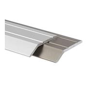 KARAT Profilé de compensation de hauteur en aluminium 1 pièce, 1 m de long, 30 mm de large | Profilé de transition pré-percé avec matériel de fixation, barre de sol pour compensation de hauteur
