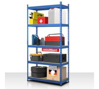 KARAT Rhino Étagère pour charges lourdes avec structure en acier - Charge maximale : 1050 kg - Bleu - 180 x 90 x 60 cm