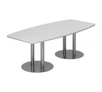 KARAT S 22 C - Karat Blanc avec pied à socle/chrome 220 x 103