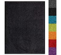 KARAT - Tapis Anti-salissures - Paillasson de Porte Lavable et Ultra Absorbant - Tapis de Porte Dos et Surface antidérapant - Use&Wash, 120 x 180 cm, Noir 1000
