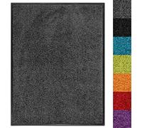 KARAT - Tapis Anti-salissures - Paillasson de Porte Lavable et Ultra Absorbant - Tapis de Porte Dos et Surface antidérapant - Use&Wash, 200 x 200 cm, Anthracite 03
