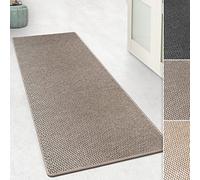 KARAT Tapis de Passage Kalkutta - Aspect sisal - Tapis de séjour antidérapant - Tapis Couloir Antistatique - Taupe, 66 x 150 cm