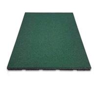 KARAT Tapis de Protection Contre Les Chutes - Play Protect - Tapis de Protection du Sol Universel & résistant aux intempéries avec Drainage pour Aire de Jeux et Jardin (Vert, 50 x 50 x 4 cm)