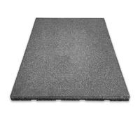 KARAT Tapis de Protection Contre Les Chutes - Play Protect - Tapis de Protection du Sol Universel & résistant aux intempéries avec Drainage pour Aire de Jeux et Jardin (Gris, 50x50x2,5 cm)