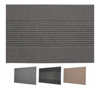 KARAT Tapis d'entrée Circa Gris rayé, 40 x 60 cm, Tapis antidérapant avec Envers en Technologie innovante TPE - idéal pour Les entrées, Le Couloir et la Porte d’entrée
