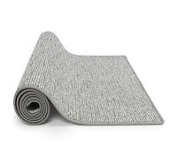 KARAT Tapis Geneva - Couloir sur Mesure Vendu au Mètre - Pour Cuisine, Couloir et Salon (100 x 250 cm, Gris Argenté)