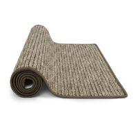 KARAT Tapis Geneva - Tapis de Couloir sur Mesure Vendu au Mètre - Pour Cuisine, Couloir et Salon (80 x 350 cm, Marron Clair)