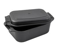 Karcher Sauteuse Induction en Fonte d’Aluminium 2en1 avec Couvercle/Plat de Cuisine, 8,7 litres, 41,5 x 25,5 cm