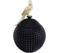 Kare Design Boîte Décorative Parrot, Or/Noir, Animal Perroquet, Fait à la Main, Rangement, Deco Intérieur, Décoration Chambre, Salon, Cadeau, 40x26x26 cm (H/L/P)
