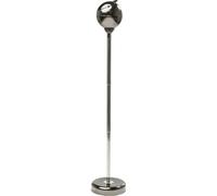 Kare Design Cendrier sur Pied Spheric Gunmetal, Noir/Argenté, Acier, Style Moderne, pour Fumeurs, Deco Intérieur, Décoration Chambre, Maison, Bureau, 72x13x13cm (H/L/P)