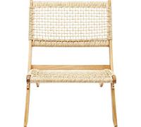 Kare Design Chaise Pliante Copacabana, Beige, Bois Massif