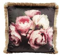 Kare Design Coussin Blush Roses, Rose, 45x45x15 Cm, Coussin avec garnissage Accessoire déco, Coussin décoratif pour la Maison, Déco de canapé pour la Maison, Motif Floral Moderne, Salon