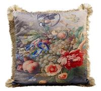 Kare Design Coussin Romantic Still Life - Multicolore - 45 x 45 cm - Housse Amovible avec Fermeture éclair - Coussin décoratif avec Rembourrage - Coussin décoratif de canapé