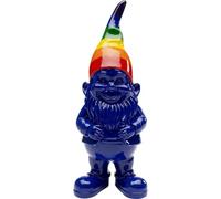 KARE Design Deco Figurine de Nain Arc-en-Ciel, Bleu, Statue, Moderne, idée Cadeau, Accessoires décoratifs pour la Maison, décoration de Chambre, décoration d'intérieur pour Salon, Chambre à Coucher