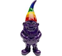 KARE Design Deco Figurine de Nain Arc-en-Ciel, Violet, Moderne, idée Cadeau - Accessoires décoratifs pour la Maison, Chambre, Bureau - 11 x 5 x 4 cm (H x l x P)