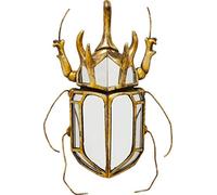 Kare Design Décoration Murale Beetle Miroir, Verre, Or, Miroir doré, Coccinelle, Insecte, Deco Intérieur, Décoration Murale Pour Salon, Chambre, Couloir, Bureau, 25x39x6 cm (H/L/P)