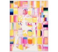 Kare Design Diva Pixel Impression sur toile Multicolore 120 x 90 cm Décoration murale abstraite pour salon, couloir, bureau à domicile, chambre à coucher
