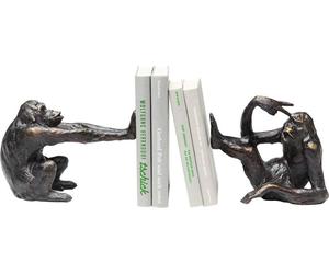 KARE Design, figurine de singe, bronze, couleur marron, résine, finition mate, dimensions : 20 x 10 x 17 mm