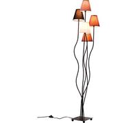 Kare Design Lampadaire Flexible Mocca, multicolore, 163x40x35 cm, lampe de lecture, lampe d'ambiance, structure en acier, abat-jour en tissu, ampoule non incluse, salon