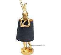 Kare Design Lampe Animal Lapin 68cm dorée et Noire