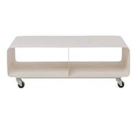 KARE Design Lowboard Lounge M, crème, métal, Moderne, étagère de Rangement Enroulable, Meuble Peu encombrant, décoration de Chambre, décoration d'intérieur pour Salon, Chambre à Coucher, 90 x 30 x 42