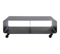 Kare Design Meuble TV Lounge à roulettes Gris