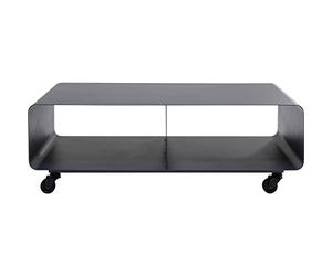 Kare Design Meuble TV Lounge à roulettes Gris