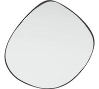 Kare Design Miroir Göteborg, Noir/Miroir, Acier, Forme Organique, Miroir Mural, Deco Intérieur, Decoration Chambre, Salon, Couloir, 71x72x2 cm (H/L/P)
