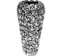 Kare Design Vase Rose Multi Chrom Big, Argent, 45x22x22 Cm, Article cadeau déco vase accessoire déco, Vase à fleurs, Déco de table, Objet design premium, Pierre, Motif floral moderne, Salon