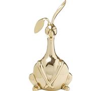 Kare Figurine décorative Design Bunny, Or, Lapin, Aluminium, Faite à la Main, pièce Unique, 37 x 17 x 13 cm (H x l x P)