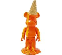Kare Figurine décorative Design Gelato Bear, Orange, Ours, Motif Animal, polyrésine, décoration Artistique, Accessoire, Salon, Article Cadeau, 40 x 16 x 15 cm (H x l x P)