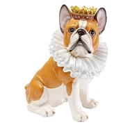 Kare Figurine décorative Design King Dog, Marron, en polyrésine, Unique, résistante aux éclaboussures, Faite à la Main, 29 x 25 x 16 cm (H x l x P)