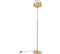 Kare Lampadaire design Golden Goblet Ball - Style vintage - Structure en acier - Abat-jour en acier et verre - Ampoule non incluse - 160 x 25 x 25 cm (H x l x P)