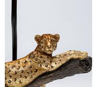 KARE Lampe à poser design Relax Leopard, noir, Salon / Salle à manger, Matière Plastique, Design, Lampe à poser