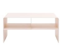 Kare Meuble TV Design Lounge M, crème, 90 x 37 x 44 cm, Meuble TV, Buffet, Design Minimaliste, 2 Compartiments, Acier, Industriel, Moderne, Salon