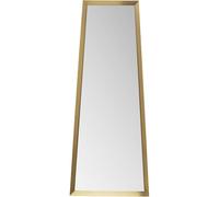 KARE Miroir Mural Design Arezzo en Laiton, trapèze, Acier, Verre Miroir, Moderne, décoration d'intérieur, pour Salon, Chambre à Coucher, Couloir, Bureau, 65 x 160 x 7 cm (H x l x P) Doré