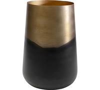 Kare Nora Design Vase, Noir/doré, Vase à Fleurs, Vase décoratif, Vase pour Fleurs, Vase de Table, 43 cm