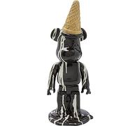 Kare Statuette déco Gelato Ours Noir en polyrésine 40 x 16 x 15 cm (H x l x P)
