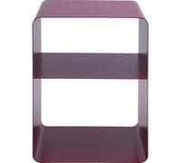 Kare Table d'appoint Design Lounge S, Rose, 38 x 33 x 53 cm, Design Minimaliste, Table de Chevet, Acier, Industriel, Moderne, Salon