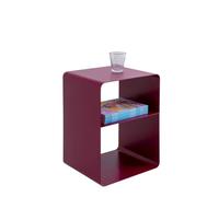 Kare Table d'appoint Design Lounge S, Rose, 38 x 33 x 53 cm, Design Minimaliste, Table de Chevet, Acier, Industriel, Moderne, Salon