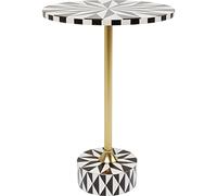Kare Table d'appoint Domero Star 40cm Marron et Blanche Design