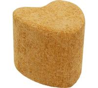 Kare Tabouret Design Lovely - avec étagère - en Forme de cœur - pour Salon, Couloir - 36 x 34 x 35 cm (H x l x P) - Jaune