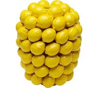 Kare Vase Design Lemon Juice - Vase décoratif - Motif Citron - en Porcelaine - Fait à la Main - Pièce Unique - 40 cm (H)