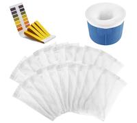 KARELLS 20 Pièces Chaussette Skimmer Piscine, Pool Skimmer Socks, Chaussette Filtre Piscine, Filtres en Tissu de Nylon Élastique, Lavable & Réutilisable, pour Cheveux,Feuilles,Insectes,Impuretés