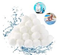 KARELLS Balle Filtrante Piscine, Réutilisables Balle Filtrante Pisci, 200g Balles Filtrantes, Boules de Filtre de Piscine, Boule Filtration Piscine Remplace, pour Filtres à Sable, Filtration d'eau