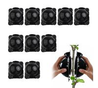 KARELLS Boîtes D'enracinement Plantes,Plante Balle de Propagation,Boule de Propagation à Haute Pression,pour Plantes Greffage Formation de Racines,10pc Boîte d'enracinement de Plante Balle (Noir, S)