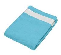Kariban - Drap de plage coton - K118 - bleu turquoise - couleur:Bleu turquoise Bleu G