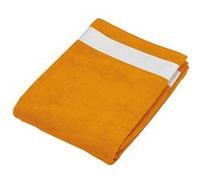 Kariban - Drap de plage coton - K118 - orange - couleur:Orange Orange G
